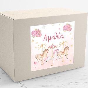 Αυτοκόλλητη ετικέτα Αλογάκια Καρουζέλ (Carousel) 2