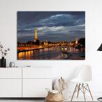 Canvas print Paris, Eiffel tower and Pont Alexandre