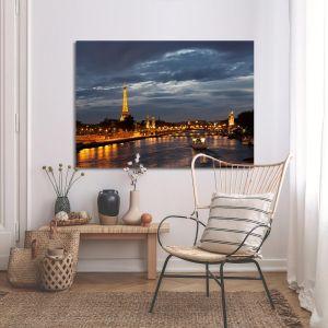 Canvas print Paris, Eiffel tower and Pont Alexandre 2