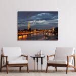 Canvas print Paris, Eiffel tower and Pont Alexandre