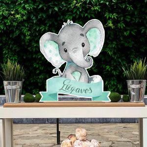 Wooden printed sign, Elephant mint custom name