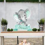 Wooden printed sign, Elephant mint custom name