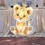 Λιονταράκι Lion king, ξύλινη φιγούρα εκτυπωμένη