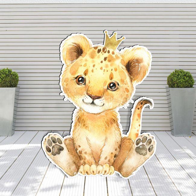 Printed wooden figure, Little lion king
