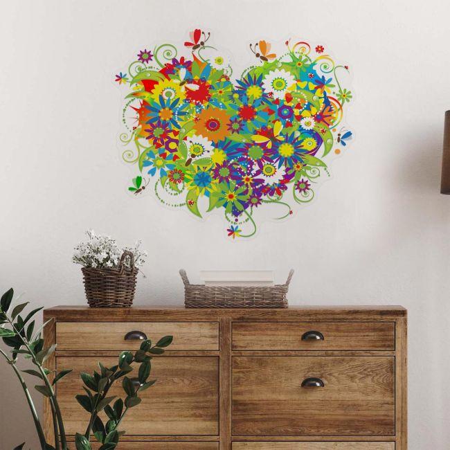 Wall stickers Flower heart