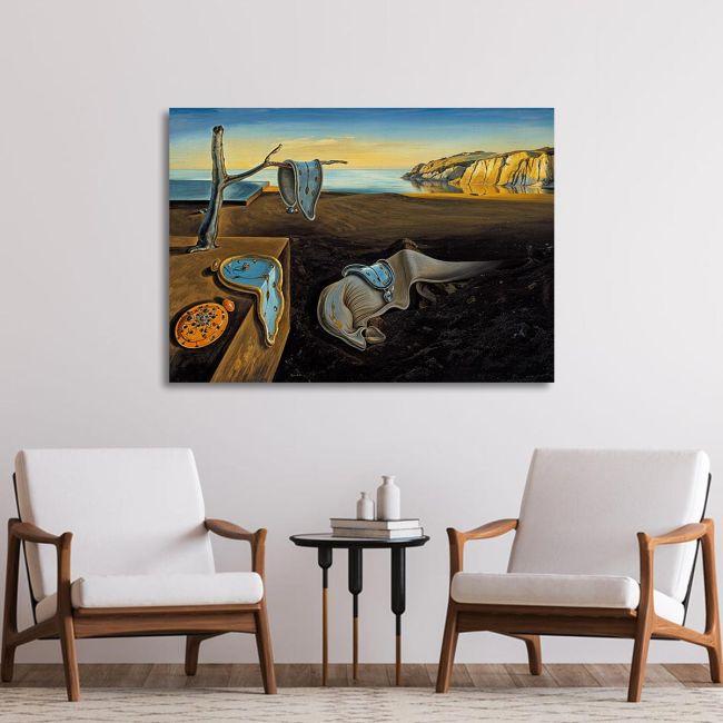 Canvas print The persistence of memory reart (original Dali)