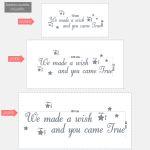 Kids wall stickers We made a wish