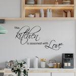 Wall stickers phrases. Kitchen Seasoned