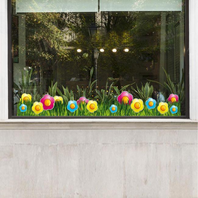 Μπορντούρα αυτοκόλλητο τοίχου, Ανοιξιάτικο λιβάδι 