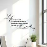 Wall stickers phrases. Moments in life...