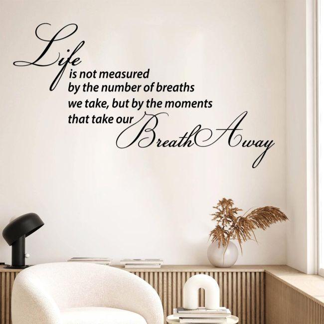 Wall stickers phrases. Moments in life...