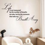 Wall stickers phrases. Moments in life...