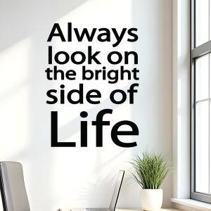 Wall stickers phrases. The bright side of lafe