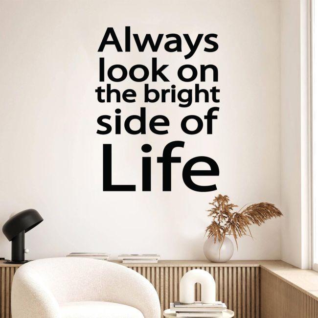 Wall stickers phrases. The bright side of lafe