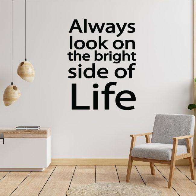 Wall stickers phrases. The bright side of lafe