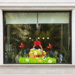 Πασχαλινό καλάθι αυτοκόλλητο τοίχου Πασχαλινό