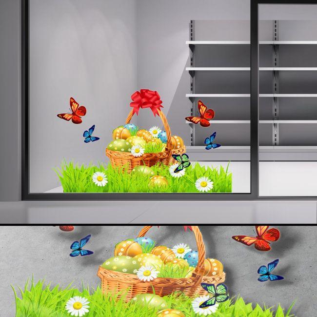 Wall sticker Easterbasket
