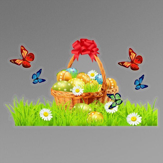 Wall sticker Easterbasket