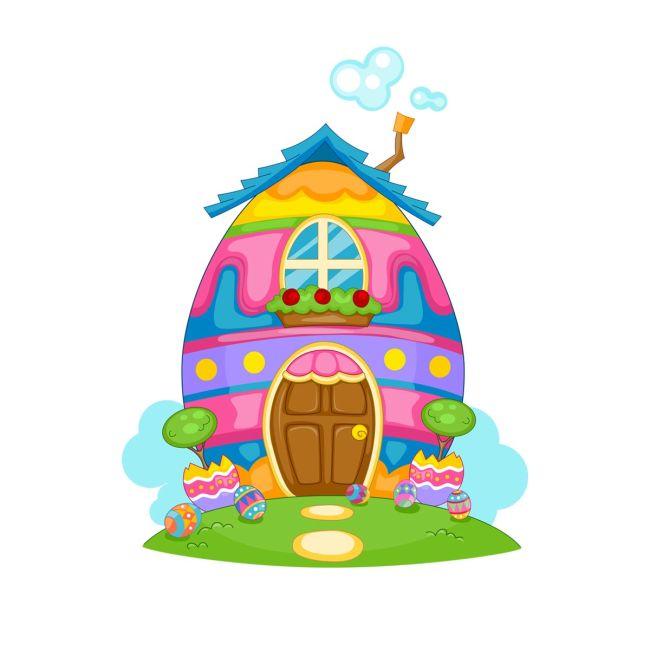 Αυγόσπιτο αυτοκόλλητο τοίχου Πασχαλινό