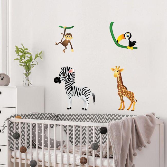 Kids wall stickers Jungle Animals