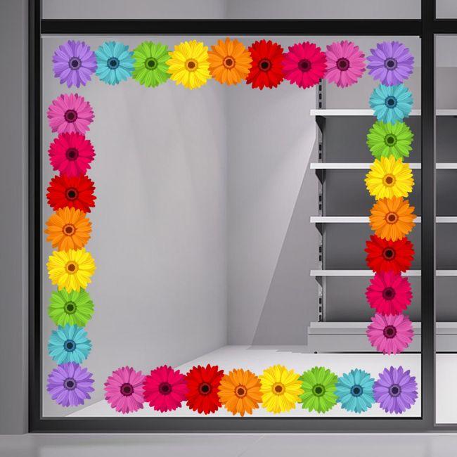 Store front sticker Spring border