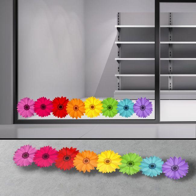 Store front sticker Spring border