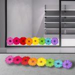 Store front sticker Spring border