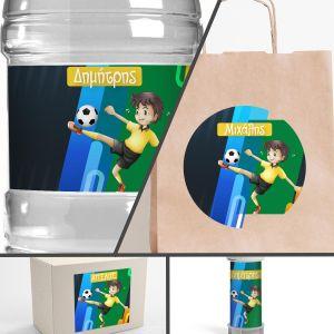 Sticker label Football player i