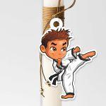 Wooden printed figure for easter candle, personalized