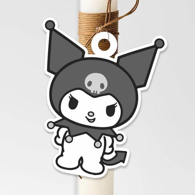 Wooden printed figure for easter candle, personalized