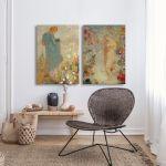 Canvas print Sweet dreams minimal, two panels