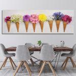 Πίνακας σε καμβά Floral σύνθεση, πανοραμικός