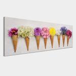 Canvas print Floral composition, panoramic