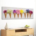 Canvas print Floral composition, panoramic