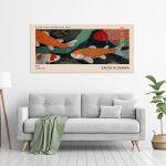 Canvas print Coloful kois, reart (original YAYOI Kusama)