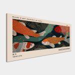 Canvas print Coloful kois, reart (original YAYOI Kusama)