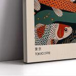 Canvas print Coloful kois, reart (original YAYOI Kusama)