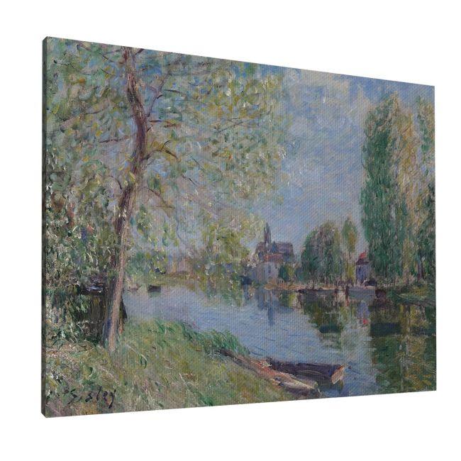 Canvas print River landscape in Moret, Sisley A.
