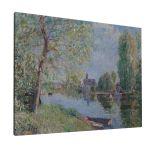Canvas print River landscape in Moret, Sisley A.