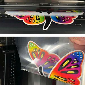 Sticker label inside glue