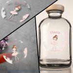 Sticker labelBallerina princess, pink dress