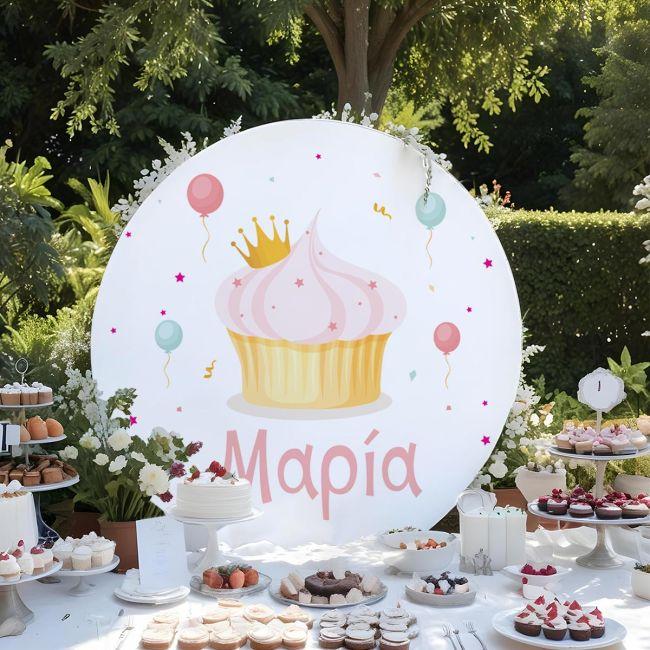 Wooden printed sign, Cup cakes time