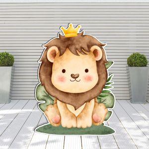 Wooden figure smiley lion prince