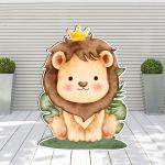Wooden figure smiley lion prince
