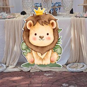 Wooden figure smiley lion prince 2