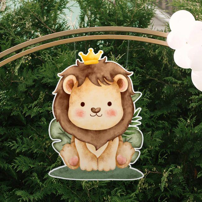 Wooden figure smiley lion prince