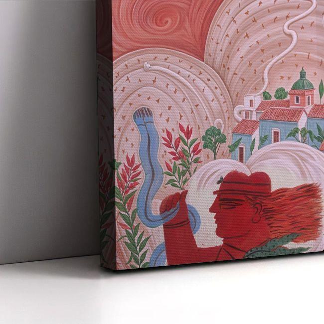 Πίνακας ζωγραφικής Καλοκαιρινό τοπίο reart, (original Φασσιανός)