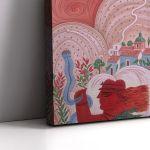 Canvas print Summer landscape reart, (original Fassianos)