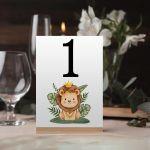 Event table numbers, Cute lion prince