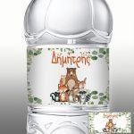 Sticker label All forest animals